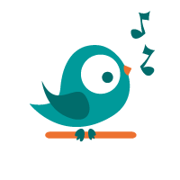 Oiseau qui chante illustration